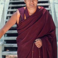 Lama Yeshe, Lake Arrowhead, 1975. Photo by Carol Royce-Wilder.