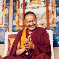 (15129_pr.psd) Lama Yeshe, Kopan Monastery, Nepal, 1980. Unknown photographer.