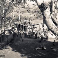 Click to view in our Image Gallery (15139_ng.psd) The construction of Kopan, first floor, rear view, 1972. Kopan Monastery, built in Nepal, is the first major teaching center founded by Lama Yeshe and Lama Zopa Rinpoche.