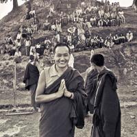 (15199_ng.psd) Lama Yeshe in group photos from the Fourth Meditation Course, Kopan Monastery, Nepal 1973