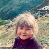 (15209_pr.psd) Zina Rachevsky's daughter Rhea. From photos taken in the spring of 1973 while Zina Rachevsky was on a long retreat at Thubten Choling, monastery of Trulshik Rinpoche in the lower Solu region of Solu Khumbu near Junbesi, Nepal. Zina died while on this retreat in August of 1973.