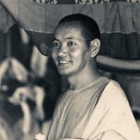 (15530_pr-2.psd) Lama Yeshe after the Sixth Meditation Course, Kopan Monastery, Nepal, 1974. Photo by Ursula Bernis.