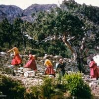 (15868_sl.tif) 1974, Lawudo, Lawudo Retreat Centre, MEC students (Mount Everest Centre), Nepal, Solu Khumbu