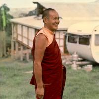 (15909_ng.psd) Portrait of Lama Yeshe during the month-long course at  Chenrezig Institute, Australia, 1975.