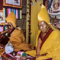 (16475_pr-3.tif) Long life puja for Lama Yeshe, Tushita Retreat Centre, Dharamsala, India, 1982. Dan Laine (photographer)