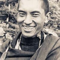 (15083_ud.psd) Portrait of Lama Zopa Rinpoche at Lawudo Retreat Centre, Nepal, 1970.