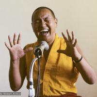 Lama Yeshe teaching in Zurich, Switzerland, 1978. Photo: Ueli Minder.