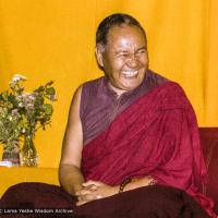 (17159_ng.TIF) Over one weekend at Barnens O on Vaddo in September of 1983, Lama Yeshe gave a meditation course which later was published in English called "Light of Dharma", translated into Swedish as "Lamas ljus". Photos by Holger Hjorth. You can read a transcript here: http://www.lamayeshe.com/index.php?sect=article&id=719