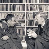 (17540_ng-3.psd) Lama Yeshe with the Archbishop of Bendigo, Australia, 1981. Ian Green (photographer)