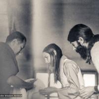 (18723_pr-3.psd) Jasmin and Antonio Pascual, Kopan Monastery, 1974. Bernard Altshuler (Yuma Barnes) (donor)