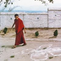 (21606_pr-3.psd) Lama Zopa Rinpoche preparing for Lama Yeshe’s arrival, Kopan, 1974