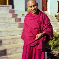 (22828_ng.psd) Lama Zopa Rinpoche at Kopan Monastery, Nepal, 1979. Ina Van Delden (photographer)