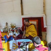 (25042_ng.TIF) In September of 1982, H.H. Dalai Lama visited this retreat center that the lamas had just set up in Bubion, a small town near the Alpujarra mountains near Granada, Spain. At the end of His Holiness teaching he named the center O Sel Ling. Photo by Pablo Giralt de Arquer.