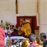 (25045_ng.TIF) In September of 1982, H.H. Dalai Lama visited this retreat center that the lamas had just set up in Bubion, a small town near the Alpujarra mountains near Granada, Spain. At the end of His Holiness teaching he named the center O Sel Ling. Photo by Pablo Giralt de Arquer.