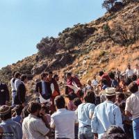 Click to view in our Image Gallery (25050_ng.TIF) Lama Yeshe at O Sel Ling. In September of 1982, H.H. Dalai Lama visited this retreat center that the lamas had just set up in Bubion, a small town near the Alpujarra mountains near Granada, Spain. At the end of His Holiness teaching he named the center O Sel Ling. Photo by Pablo Giralt de Arquer.