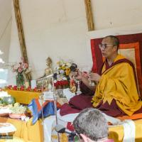 (25320_ng.TIF) In September of 1982, H.H. Dalai Lama visited this retreat center that the lamas had just set up in Bubion, a small town near the Alpujarra mountains near Granada, Spain. At the end of His Holiness teaching he named the center O Sel Ling. Photo by Pablo Giralt de Arquer.