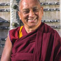 Click to view in our Image Gallery (34296_ng.jpg) A series of images of Lama Zopa Rinpoche from a photo shoot by Lenny Foster in Taos, New Mexico, 1999.
