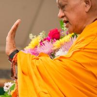 Click to view in our Image Gallery (34871_ud.jpg) Images from the Light On the Path retreat with Lama Zopa Rinpoche in North Carolina, spring 2014. Photos by Roy Harvey.