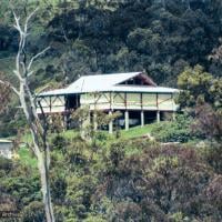 (37335_ng.psd) The Chenrezig Institute gompa (meditation hall), 1975. From the collection of images of Lama Yeshe, Lama Zopa Rinpoche and the Sangha during a month-long course at Chenrezig Institute, Australia.