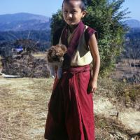 (39320_sl-3.jpg) Yangsi Rinpoche, Kopan Monastery, 1976.