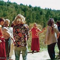 (39353_ud-3.psd) Lama Yeshe on Vajrapani land, Vajrapani Institute, CA, 1977.  Rick Crangle (donor)