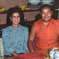 (39433_ng-3.tif) Joyce Petschek and Lama Yeshe, Casalone,  Italy, 1983.