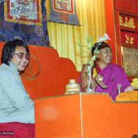 (39515_ud-3.psd) Lama Yeshe with Sogyal Laker, London, England, 1982