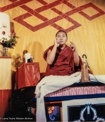 (02115_ud.jpg) 1980, California, Grizzly Lodge, Lama Yeshe, Portola, Teaching, Tom Waggoner (photographer), United States