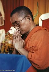 Lama Zopa Rinpoche, 1983. Photo: Ueli Minder.