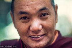 (12681_sl.jpg) Lama Yeshe, Lake Arrowhead, 1975. This photo is from a three week retreat the lamas taught at Camp Arrowpines on Lake Arrowhead, east of Los Angeles, USA, 1975. Photo by Carol Royce-Wilder.