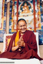 (15129_pr.psd) Lama Yeshe, Kopan Monastery, Nepal, 1980. Unknown photographer.
