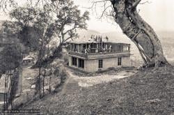 (15140_ng.tif) The construction of Kopan, second floor in progress, rear view, 1972. Kopan Monastery, built in Nepal, is the first major teaching center founded by Lama Yeshe and Lama Zopa Rinpoche.