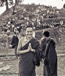 (15199_ng.psd) Lama Yeshe in group photos from the Fourth Meditation Course, Kopan Monastery, Nepal 1973