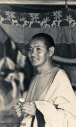 (15530_pr-2.psd) Lama Yeshe after the Sixth Meditation Course, Kopan Monastery, Nepal, 1974. Photo by Ursula Bernis.