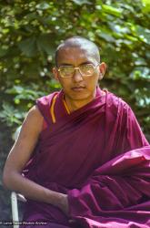 (17893_ng.TIF) Lama Zopa Rinpoche at Deer Park, Madison, Wisconsin, USA, 1978. Morgan Groves (photographer)