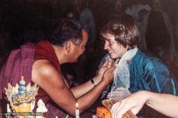 (38049_pr-3.jpg) Lama Yeshe with Merry Colony, 13th Kopan Meditation Course, Nepal, 1980. Dean Alper (donor)