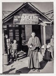 (39245_ng-3.psd) Anila Ann at Nowrojee’s store, Dharamsala, ca 1972. Peter Kedge (photographer)