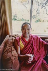 (40588_pr.jpg) Lama Yeshe in Rio del Mar, Aptos, California, USA, 1983. LYWA collection.