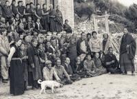 Click to view in our Image Gallery Lama Zopa Rinpoche with students at Lawudo Retreat Centre, Nepal, 1977. Photo: T.Y. Alexander.