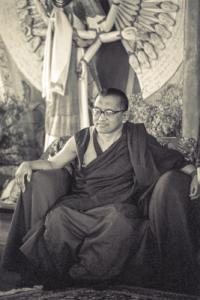 Lama Zopa Rinpoche at Chenrezig Institute, Australia, 1991. Photo: Thubten Yeshe 