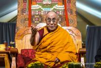 His Holiness the Dalai Lama teaching at Kurukulla Center, Massachusetts, USA, 2012. 