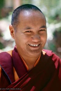 (15126_sl.psd) Lama Yeshe, Lake Arrowhead, 1975. This photo is from a three week retreat the lamas taught at Camp Arrowpines on Lake Arrowhead, east of Los Angeles, USA, 1975. Photo by Carol Royce-Wilder.